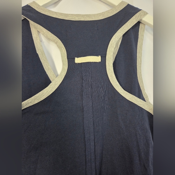 NWT Free People We The Free Racerback Blue Cotton Tank Top Women's S  $48 - Picture 4 of 7